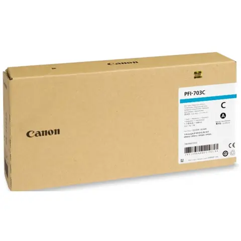 Oryginalny Tusz Cyan Canon PFI703C, PFI-703C (2964B001AA)